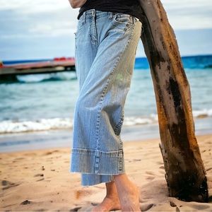 Z. CAVARICCI Vintage Wide legs cropped jeans Rare find